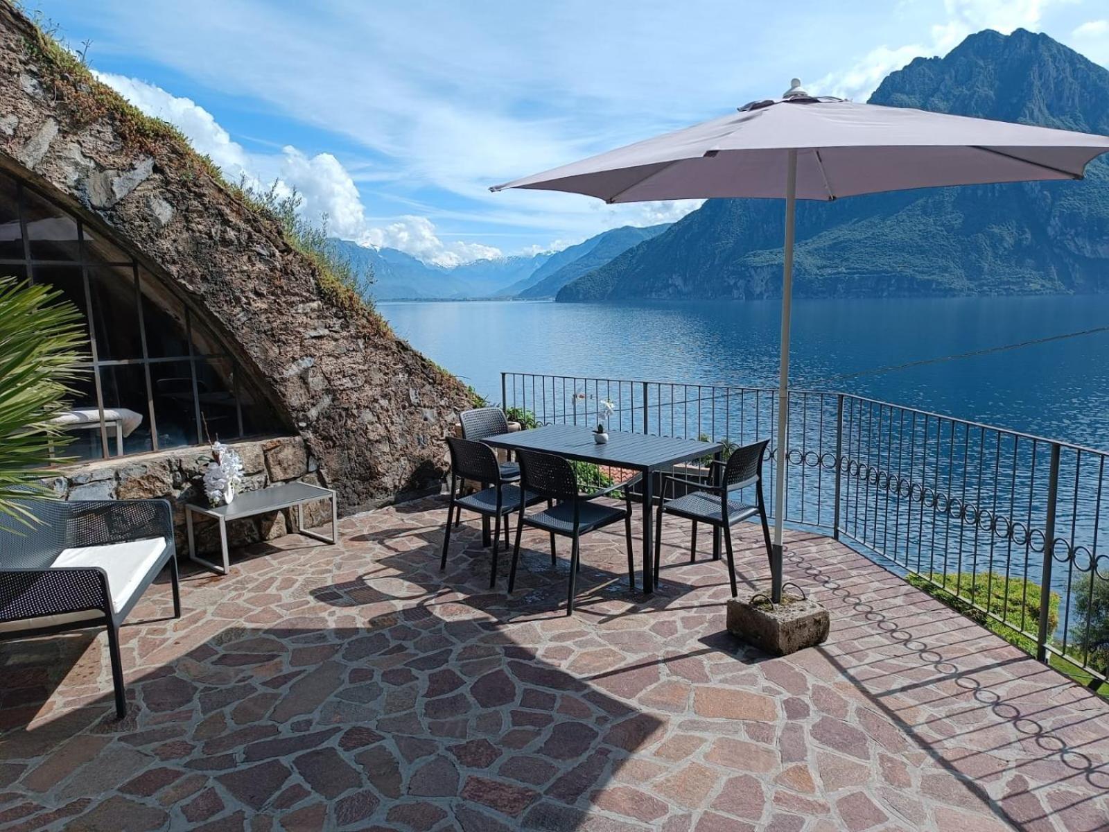 Studio Zu - Lakeside Apartment Riva di Solto Kültér fotó